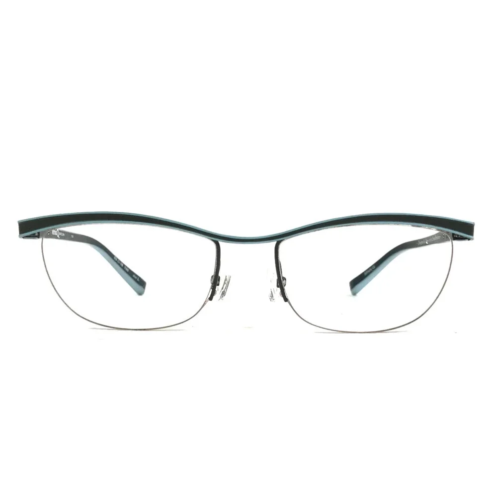 Etnia Barcelona Eyeglasses Frames TAMPERE CYSK Cyan Sky Black Blue 53-18-135